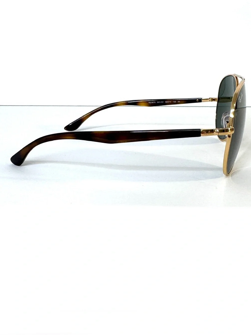 RAY BAN RB 3675 Sunglasses NEW Arista Gold / Green Made in Italy
